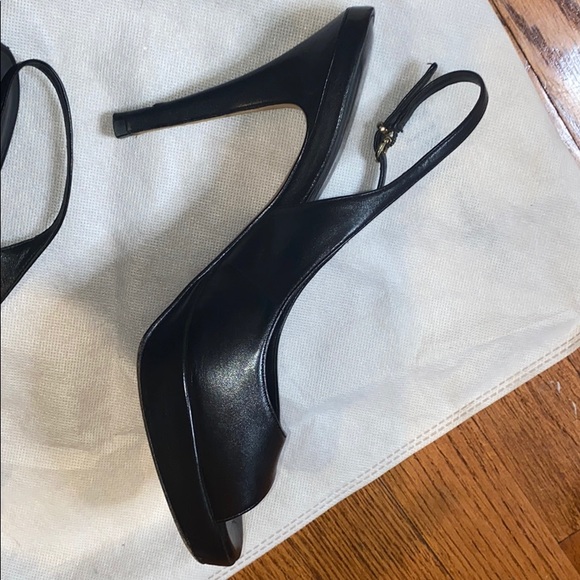 Cole Hann slingback platform peep toe heels - Picture 5 of 6